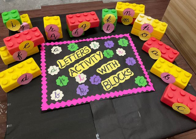 Letters With Blocks Activity