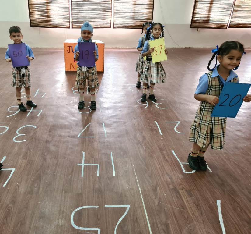 Jump on before number activity – Class LKG