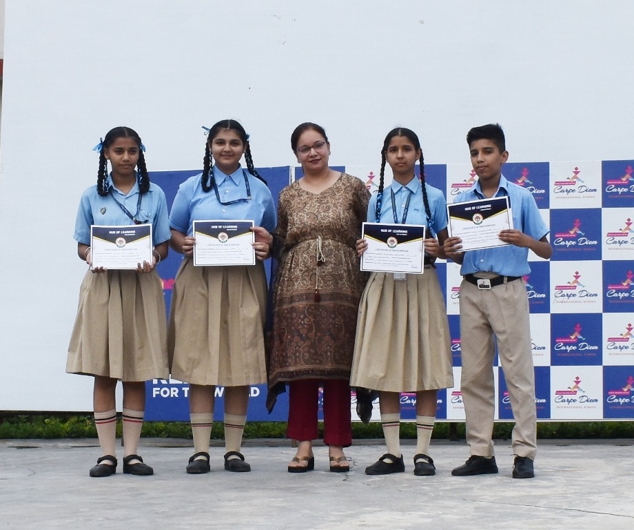 Certificates of International Yoga Day and Environment Day