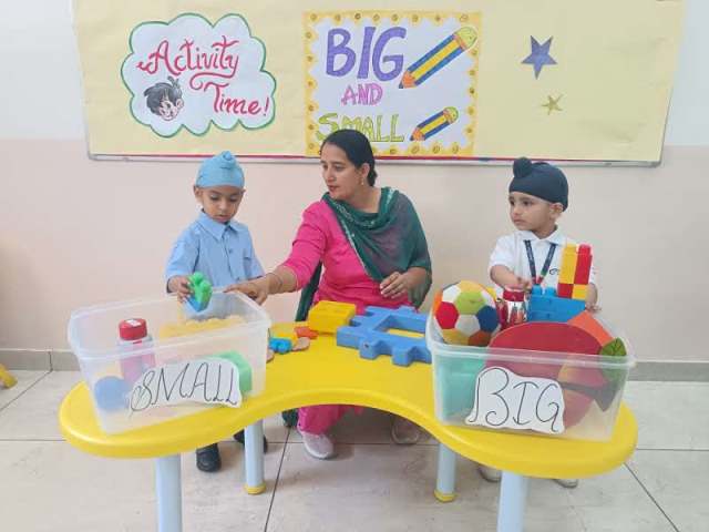 Nursery Activity – Concept of Big and Small