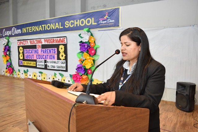 A workshop on “Educating Parents about Education